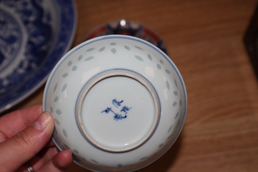 A quantity of Oriental wares including Chinese, Imari etc